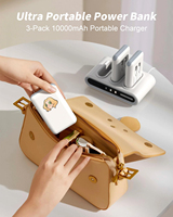 Station de charge portable 10000mAh 15W, station de charge multi-ports USB-C, prise universelle pour les appareils de banque d'alimentation, utilisation intérieure/extérieure