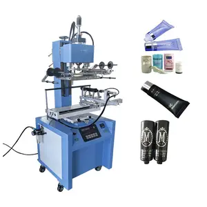 LC High Pressure Cylinder Hot Foil Stamping Machine for cosmetic jar leather glass plastic Automatic Heat Press Gilding Machine
