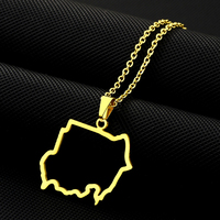 Accessoires de carte du Soudan, souvenirs touristiques, cadeaux, vêtements soudanais, bijoux, bracelet, porte-clés drapeau du Soudan, breloque, collier drapeau du Soudan en métal