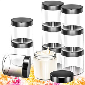 Tarro de Plástico PET Biodegradable de Alta Calidad con Tapa de Aluminio, Gran Capacidad: 50ml, 60ml, 80ml, 100ml, 200ml, 250ml, 500ml - Product Image 1