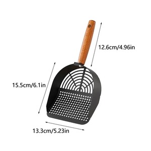Stahl Katzenstreu schaufel Lang griff Umwelt freundliche tragbare Haustier abfalls chaufel Reinigungs werkzeug für Tofu Sand Katzen toilette Katzen zubehör - Product Image 6