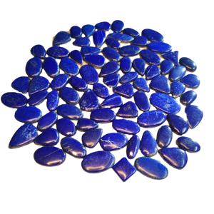 Piedra preciosa suelta de cabujón perforado de cuarzo Natural de gran calidad, 20-45mm, 6-10g, lote certificado por terceros para la fabricación de joyas - Product Image 2