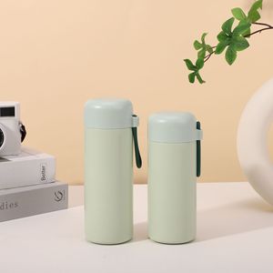 กระติกน้ำร้อน-เย็นแบบพกพา ขนาด 350 มล. รุ่น Macaron Bullet Thermos ผลิตจากสแตนเลส 304 พร้อมสายคล้องคอ เก็บอุณหภูมิได้นาน 6-12 ชั่วโมง เป็นมิตรต่อสิ่งแวดล้อม - Product Image 2