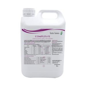 Factor Humus 5L Engrais Complexe-Fe écologique multifonctionnel 6-5-6 liquide avec 2% de fer chélaté EDTA Espagne - Product Image 1