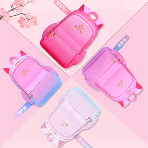 Sesame Girl <b>School</b> <b>Backpack</b> 15 Inches Gradient Starry Sky <b>Waterproof</b> For Grades 1-6 - Product Image 4