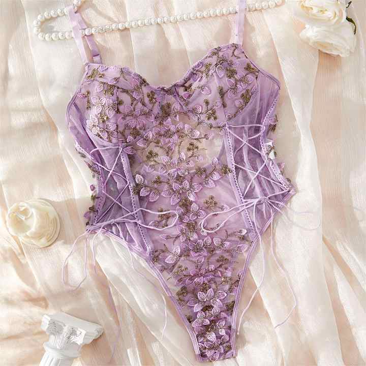 Sexy Women Clothing Floral Embroidered Underwear Bra Sexy Suit main image 1