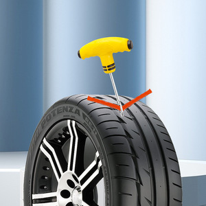 Kit d'outils de réparation de pneus Bymaocar pour voiture, moto, véhicule électrique, réparation d'urgence rapide By-1340 - Product Image 1
