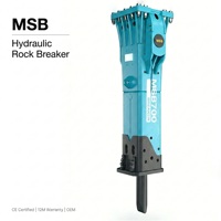 MSB700 Hydraulisches Schlagbohrwerkzeug Hydraulischer Gesteinsbrecher für 25-32 Tonnen ZX300 ZX260 ZX270 Bagger Anbaugeräte Ersatzteile