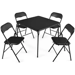 Ensemble de Table pliante et Black bridge, 5 pièces, pour jeux d'invités, salle à manger, haute qualité