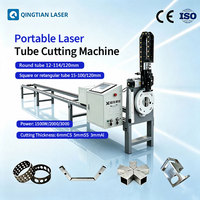 Machine de découpe laser CNC à deux mandrins pour tubes en acier, refroidie par eau, avec bibliothèque graphique intégrée, sans dessin préalable