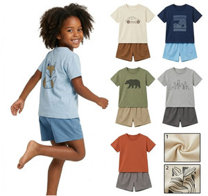 Overstock Clearance Mixed Styles Kids Summer 2-Piece Cotton Sets Breathable T-Shirts <b>Tank</b> Tops Shorts Bulk Outfits - Product Image 1