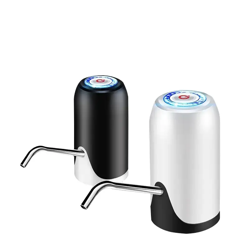 Dispensador automático água bomba elétrica botão controle USB carga portátil bebida dispensador com base