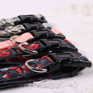 Auf Lager Polyester Hundehalsband Geringe Mindestbestellmenge Günstige Langlebige Kunststoffschnalle Sublimiertes Blanko Weiches Gepolstertes Halsband für Kleine Hunde - Product Image 2