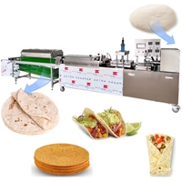 Ligne de machines automatiques multifonctions pour pain plat, machine à tortillas, tacos, wraps, shawarma, machine commerciale pour la fabrication de chapatis