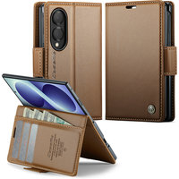 Casing Lipat Kulit Mewah untuk Samsung Fold 8, Dompet Pelindung Ponsel untuk Samsung Galaxy Z Fold 8, Tempat Kartu Kredit