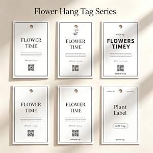 Etiquetas Colgantes Flower Time, Etiquetas de Cartón, Impresión Digital, Papel de Arte, Paquete al por Mayor - Product Image 4