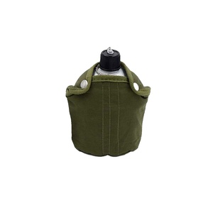 Échantillon gratuit – Bouteille d'eau en polyester vert olive en gros – Gourde vert olive - Product Image 5