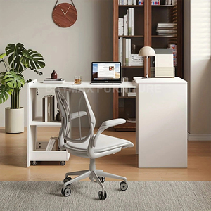 Faltbarer <span class=keywords><strong>Computer</strong></span>-Schreibtisch mit verstecktem Bücherregal Platzsparendes Design Ausziehbarer Studien schreibtisch - Product Image 2