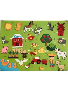 Tablero de Actividades de Fieltro <span class=keywords><strong>3D</strong></span> Walutz Transfronterizo para Educación Temprana, DIY, para Niños de 2-3 Años, Aprendizaje Educativo - Product Image 5