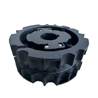 Pignon de convoyeur modulaire en plastique à entraînement séparé 820, roue à chaîne à plateau plat pour les lignes de production de boissons et de produits laitiers