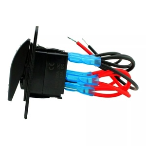 Waterdicht <span class=keywords><strong>12V</strong></span>/24V 2 Bende Schakelpaneel Aluminium Tuimelschakelaar Marine Rocker Paneel Aan-Uit Auto Boot Schakelaars - Product Image 2