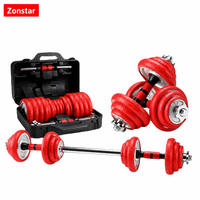 Halteres Fonte Electrolytique Set Barre Musculation Maison Homme Entrainement Poids Reglable