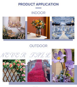 3D in lụa nhân tạo cảm ứng thực sự hoa 9 đầu bướm Bướm Phong Lan forwedding trang trí - Product Image 5