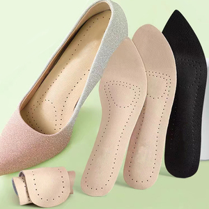 Semelles auto-adhésives en cuir pour femmes, sandales à talons hauts, antidérapantes, respirantes, absorbant la transpiration, coussinets pour chaussures - Product Image 1