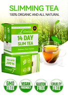 Chinaherbs Thé minceur sans gluten et sans sucre, certifié GMP, pour brûler les graisses et aplatir le ventre en 14 jours, thé vert Th Minceur