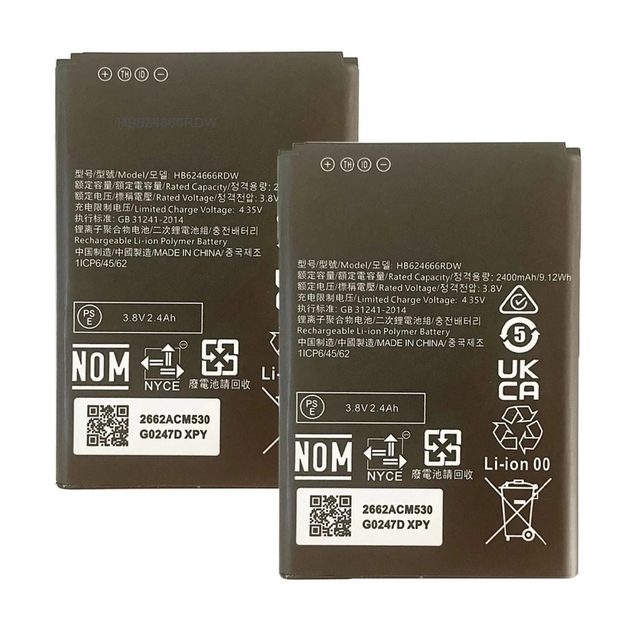 High Quality HB624666RDW Battery for Huawei E5783 E5783B-230 4G LTE Cat7 Wifi Router Replacement Batteries 3.8V 2400mAh