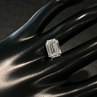 Ongecertificeerde 5 karaats smaragd EX-slijpvorm EFG kleur VS-helderheid gepolijste diamant