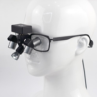 Loupes chirurgicales pour chirurgie cardiaque, grossissement 3,5x avec éclairage 7W, conception pour une vision optimale JENM-350X+MG-JD2100