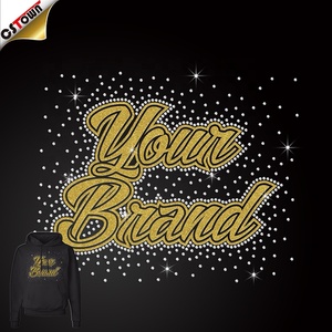 Biểu Tượng Đội Tùy Chỉnh Chuyển Nhiệt Vinyl Cổ Vũ Đính Đá Dán Chuyển Nhiệt Kim Cương Giả Kim Cương Giả Bán Sỉ - Product Image 5