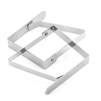 Pinces de fixation carrées en acier inoxydable pour nappes, supports de nappes pour l'intérieur et l'extérieur