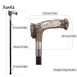 Bastón <span class=keywords><strong>de</strong></span> Senderismo con Diseño <span class=keywords><strong>de</strong></span> Ciervo Tallado a Mano, Bastón Decorativo Creativo y Moderno, Antideslizante - Product Image 2