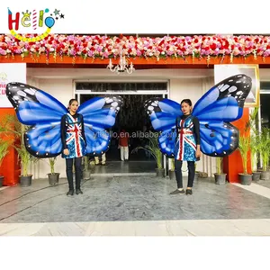 सुंदर Inflatable तितली पंख शुभंकर कॉस्टयूम