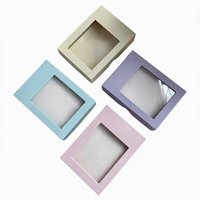 Boîte à bonbons avec fenêtre transparente, jolie boîte cadeau en papier colorée pour les fêtes de mariage, conteneur à bonbons sucrés