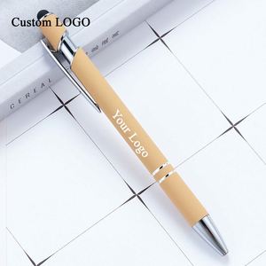 Bolígrafo de Plástico OEM con Logotipo Personalizado, Recubrimiento Suave al Tacto y Punta Metálica para Promociones - Product Image 1