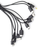 Cable USB 10 en 1 Multifuncional para Teléfono, Cable de Carga USB, Conector de Cable para Samsung, Sony, iPod, LG, Motorola