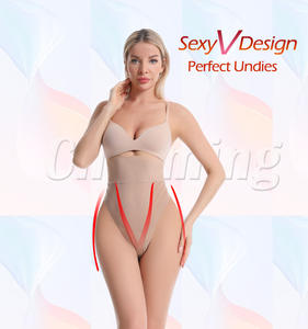 גוף מותניים גבוהה ללבוש תחתונים פיסול פיסולי גב רזה בגד גוף נשים פסים רשת פלוס גודל - Product Image 5