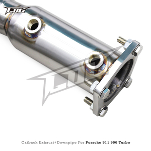 BSK Downpipe Catback per <span class=keywords><strong>Porsche</strong></span> 911 996 <span class=keywords><strong>TURBO</strong></span> 3.6T 1997-2005 Boska valvola di scarico Sport valvola in acciaio inossidabile - Product Image 2
