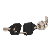 Serrure à came micro JK312 de 10 mm avec clé tubulaire identique pour machine DVR CCTV