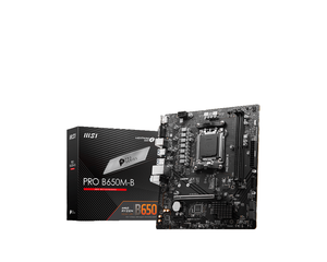 Carte mère de jeu PRO B650M-B toute neuve, socket AM5, 4xDDR5, ports M.2, prend en charge les processeurs R9000/8000/7000, ordinateur de bureau - Product Image 1