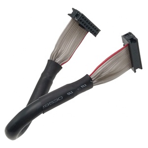 Câble d'ordinateur IDC 16 broches blindé noir à ruban plat rond 20267 28AWG 80-300V VW-1 E33244 - Product Image 1
