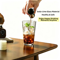Verre à bière artisanale transfrontalier 16OZ, écologique, résistant à la chaleur, en verre sodocalcique, design moderne et minimaliste, créatif, verre commercial