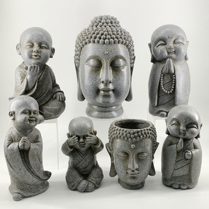 Tượng Sư Thiếu Lâm Màu Đá Lớn Trang Trí Sân Vườn - Product Image 6