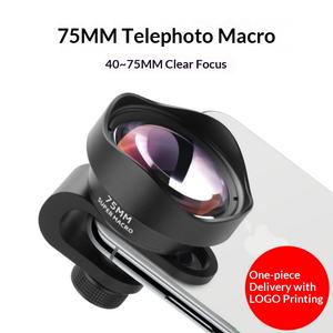 Nouvel objectif externe pour téléphone super macro 75 mm, objectif <span class=keywords><strong>téléobjectif</strong></span> macro pour la photographie d'insectes, de fleurs et de bijoux, compatible avec 90 % des smartphones - Product Image 2