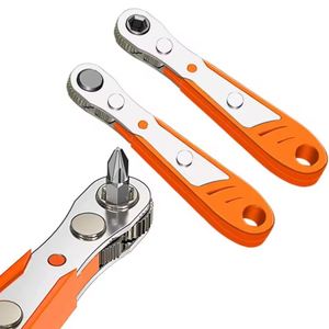Hexagon <b>Ratchet</b> <b>Spanner</b> Quick Release Socket Repair Tool Wrench Metal Multifunctional Screwdriver - Product Image 1