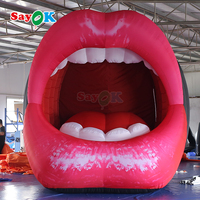 Sayok géant publicité gonflable bouche ouverte Sexy lèvres forme modèle gonflable pour la décoration de fête