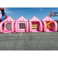 Jeux Gonflables de Carnaval en PVC : Basket, Football, Tir et Fléchettes Personnalisables